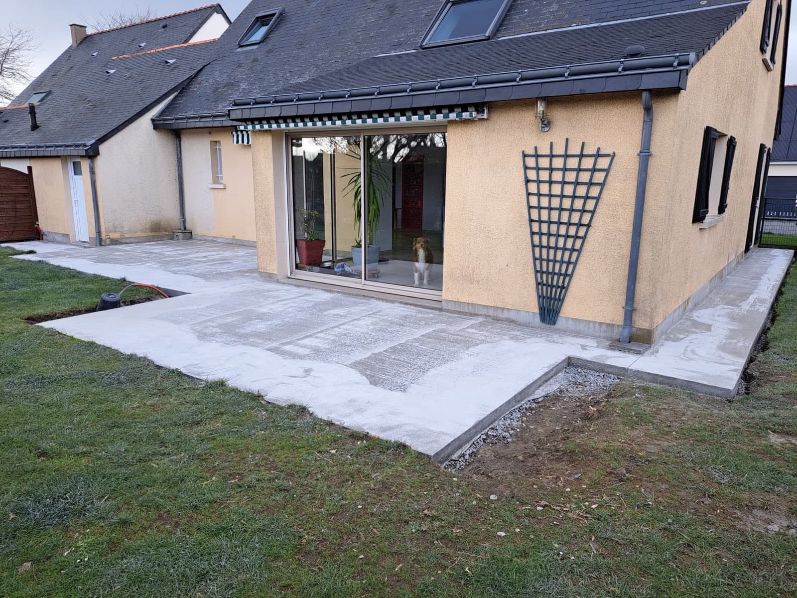 Réalisation d'une Terrasse Béton