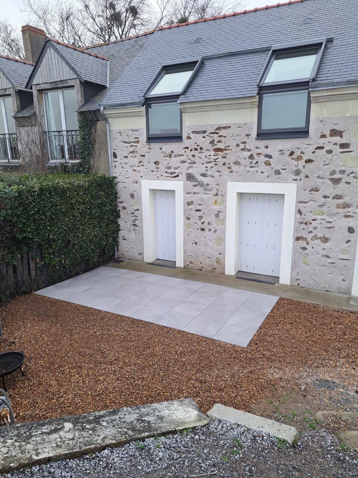 Terrasse en Grès Cérame sur Plots