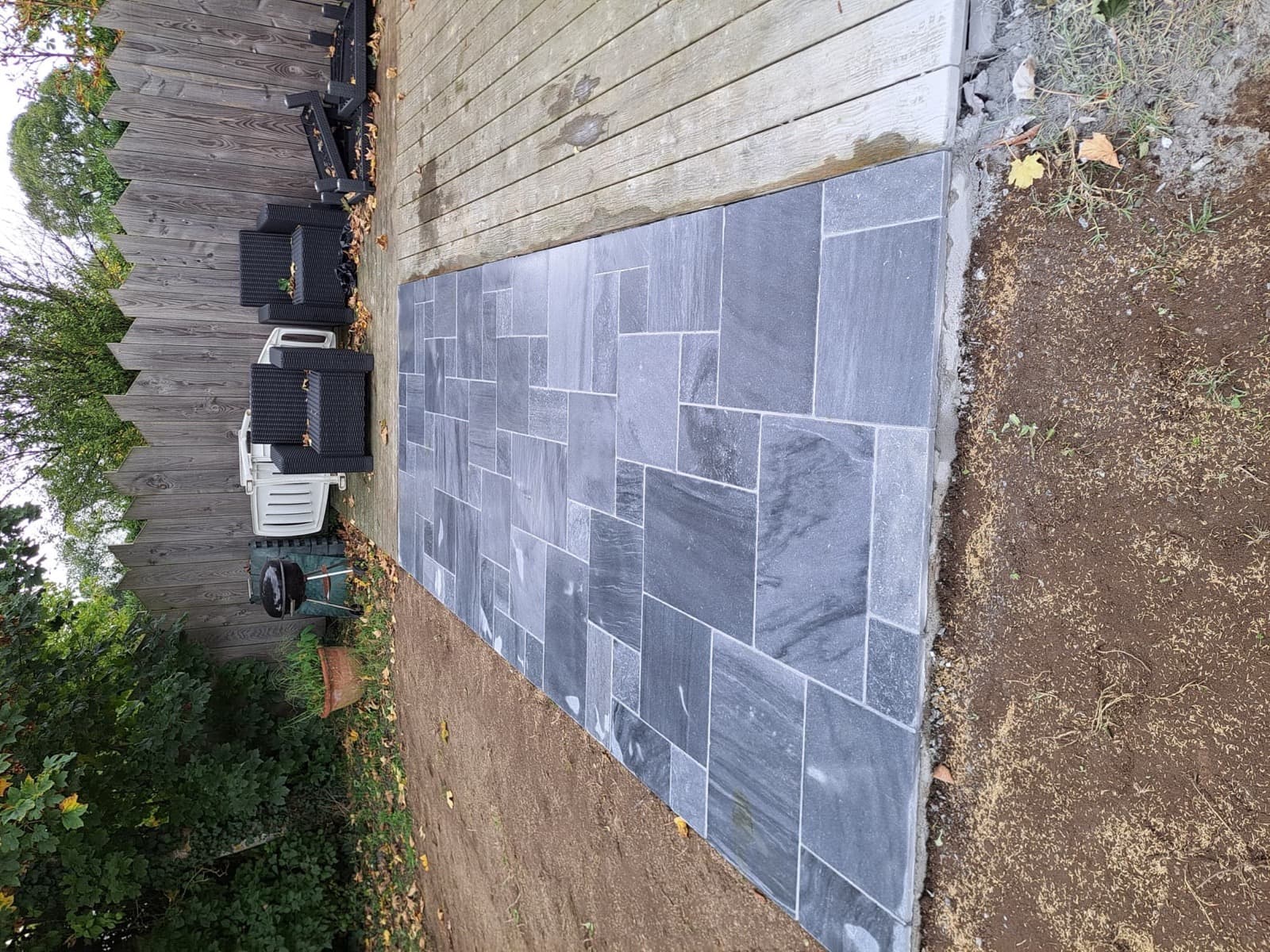 Terrasse Pierre Bleue Naturelle